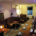 The warm and cosy bar